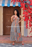Resort Wear Silk Maxi Dress