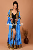 Silk Frilled Wrap Kimono