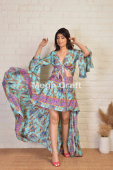 Tie Top-Ibiza Skirt Set