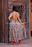 Paisley Maxi Halter Dress