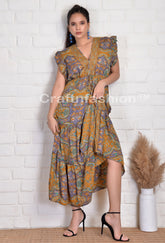 2023 Bohemian Silk Maxi Dress