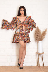 Beach Wear Tie Top Set