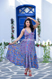 Goddess Flowy Silk Maxi Dress