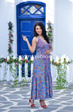 Goddess Flowy Silk Maxi Dress