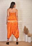 Orange Silk Jumpsuit