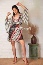 Black And White Short Dress