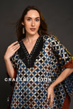 Ajrakh Silk Kaftan Dress