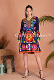 Vestido túnica negro bohemio