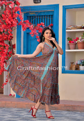 Recycled Silk Maxi Dress Women