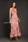 Women's Elegant Silk Maxi Dress