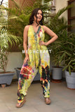 Vintage Halter Neck Jumpsuit Set