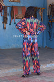 Cotton Ikat Print Co-ord Set