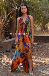 Beaded Stone Work Maxi Dress