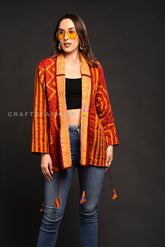 Indian Kantha Reversible Jacket