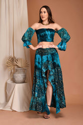 Boho Gypsy High Low Skirt Set