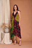 Boho Halter Neck Tie Dye Maxi Dress