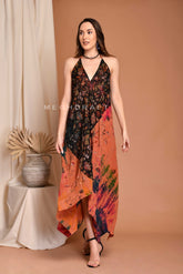 Beach Wear Tie Dye Maxi Dress