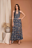 Silk Smocked Maxi Dress