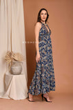 Silk Smocked Maxi Dress