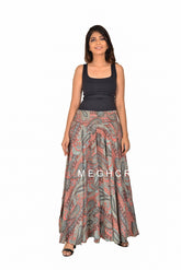 Paisley Smocked Waist Palazzo