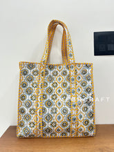 Handcrafted Cotton Quilted Tote Bag