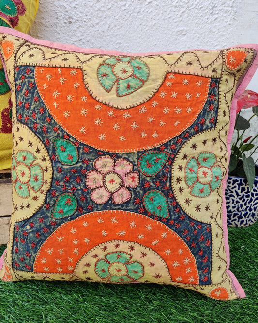 Kantha Quilted Cushion Cover