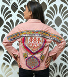 Chaqueta de trabajo con parche de monedas