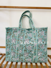 Sustainable Cotton Quilted Tote Bag