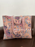 Indian Cotton Quilted Tote Bag