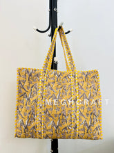 Indian Cotton Quilted Tote Bag