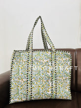 Handcrafted Cotton Quilted Tote Bag