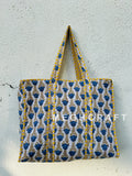 Cotton Quilted Shopping Bag Handmade
