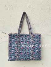 Cotton Quilted Tote Travel Bag