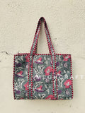 Cotton Quilted Market Tote Bag