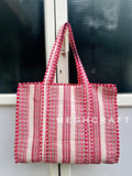 Cotton Quilted Tote Bag