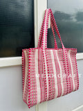 Cotton Quilted Tote Bag