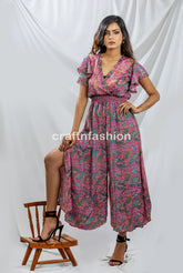 Mono mameluco con pantalón holgado de cachemira