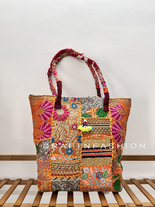 Handmade Patchwork Tote Bag