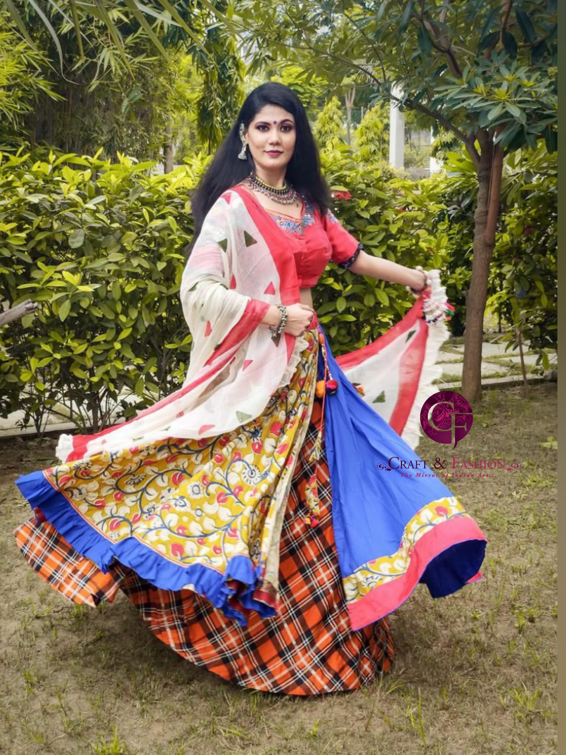 Three Layered Designer Chaniya Choli â Craft N Fashion
