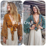 Blusas Con Lazo De Manga De Campana al por mayor