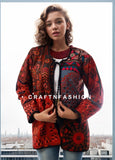 Women Boho Tie Dye Jacket