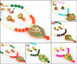 Wholesale Meenakari Pearl Necklace Set