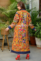 Kutch Embroidery Duster Jacket Coat