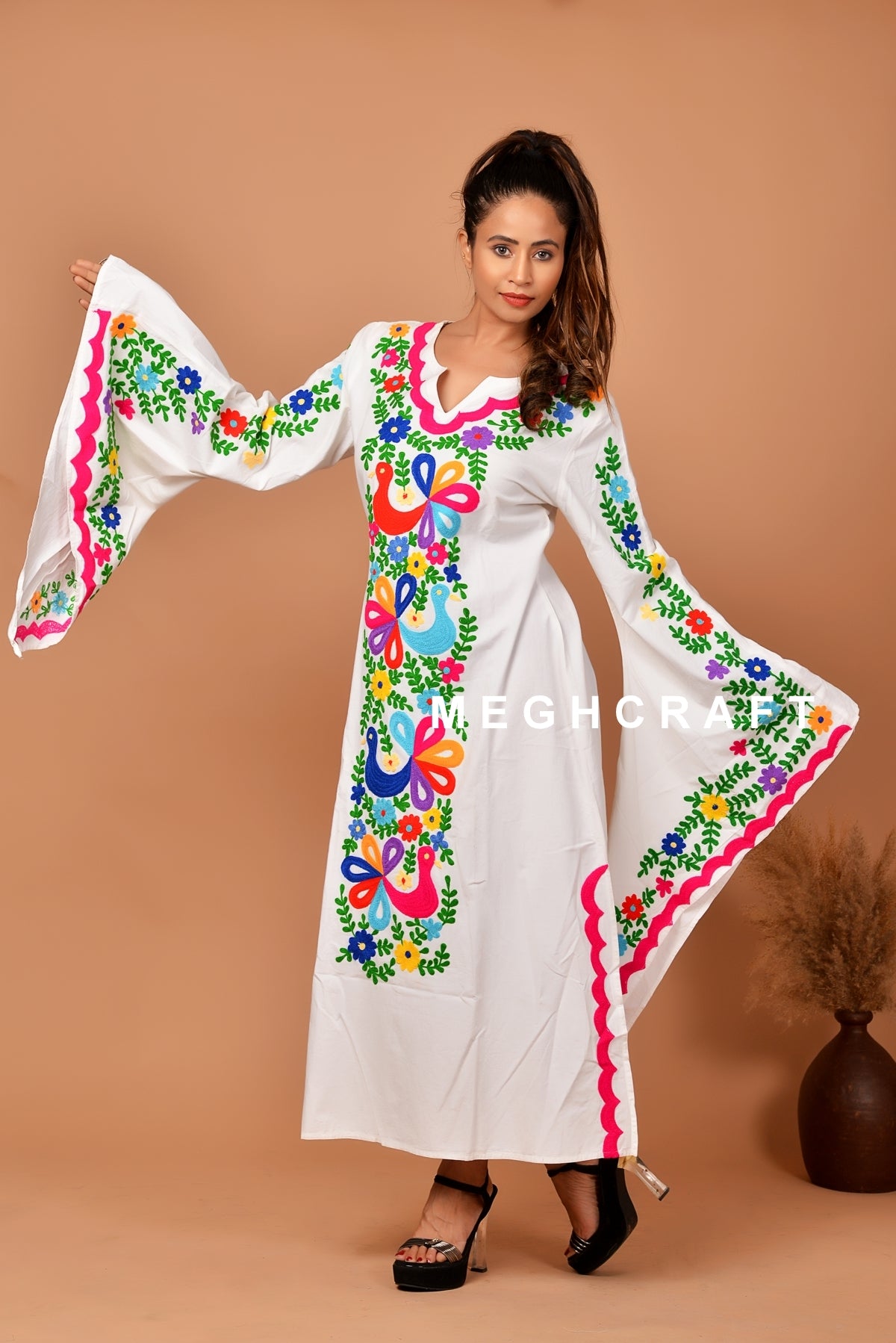 Robe longue mexicaine pour femmes