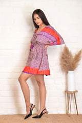 Boho Mini Kaftan Style Dress