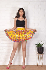 Mirror Work Mini Skirt