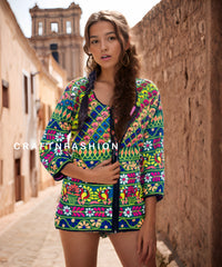 Chaqueta de moda boho gitana