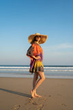 Tie Dye Kaftan Poncho Top | Boho Rayon Women's Top