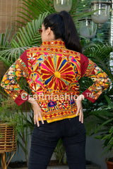 Elephant Embroidery Handmade Jacket