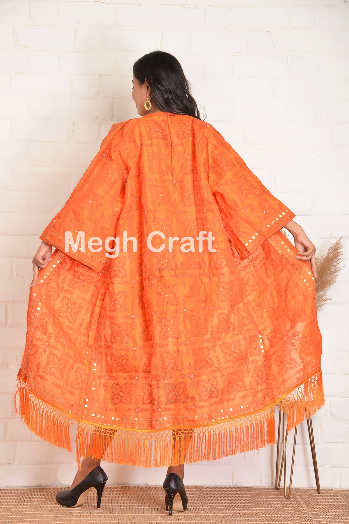 Fringe Robe Embroidered Fringe Kimono Robe – Craft N Fashion